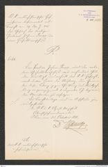 k.k. naturhistorisches Hofmuseum, Intendanzakten 1885-1896 (Hauer), Aktenzahl Z.448/1888, Seite 1